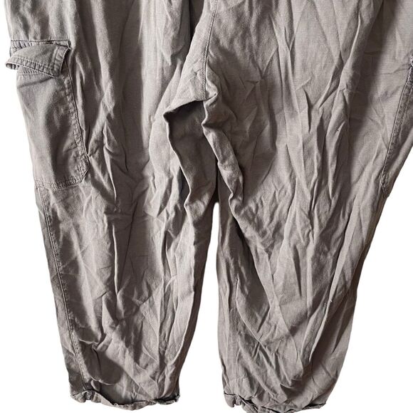 Westport XL Cropped Cargo Pants Light Gray Cuffed Pant Leg Casual Pockets - Picture 9 of 9